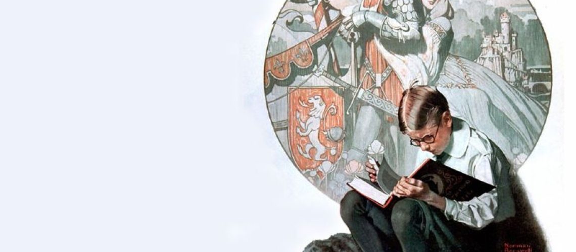 boy-reading-adventure-norman-rockwell-1923